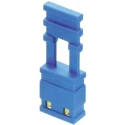 HARWIN Closed Top 2 Way 1 Row 2.54 mm Pitch Jumper Straight Female Blue 250V 3A M7687-05