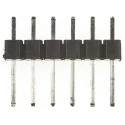 HARWIN M20 Series Straight Through Hole Pin Header, 6 Contacts, 2.54 mm Pitch, 1 Row, Unshrouded M20-9990646