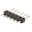 HARWIN M20 Series Straight Through Hole Pin Header, 6 Contacts, 2.54 mm Pitch, 1 Row, Unshrouded M20-9990646