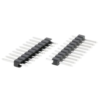 HARWIN M20 Series Straight Through Hole Pin Header 10 Contacts 2.54 mm Pitch 1 Row Unshrouded M20-9991046
