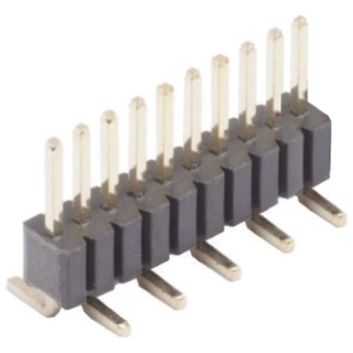 HARWIN Archer M52 Series Straight Surface Pin Header, 20 Contacts, 1.27 mm Pitch, 1 Row, Unshrouded M52-040000P2045