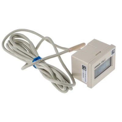 Omron Panel Mount Digital Thermometer E5LC, 100V AC, 240V AC, On-Off Control, LCD Display E5LC