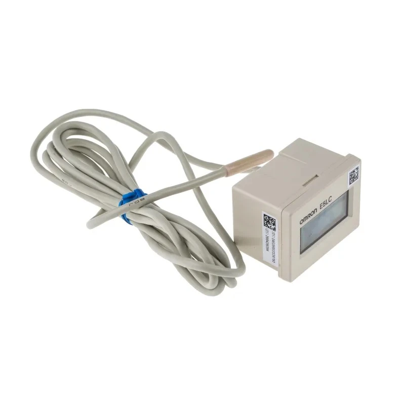 Omron Panel Mount Digital Thermometer E5LC, 100V AC, 240V AC, On-Off Control, LCD Display E5LC