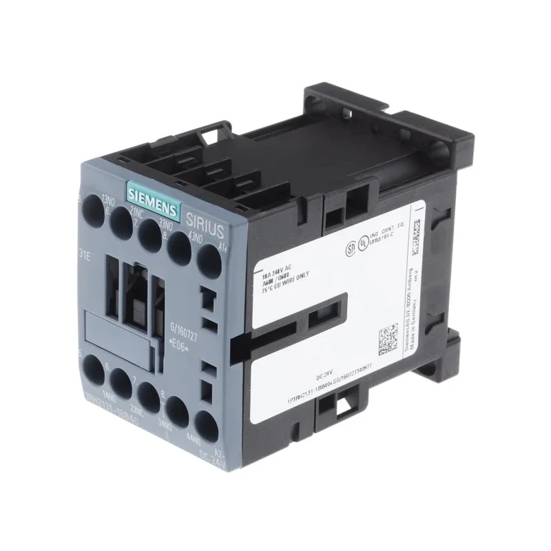 Siemens 3RH2 Contactor Relay, 24V DC Coil, 4-Pole, 10 A, 4 W, 3 NO/1 NC, 690V AC 3RH2131-1BB40
