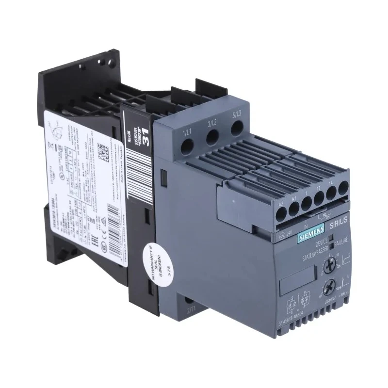 Siemens 3 Phase Soft Starter 7.5 kW 400V AC IP20 3RW3018-1BB04