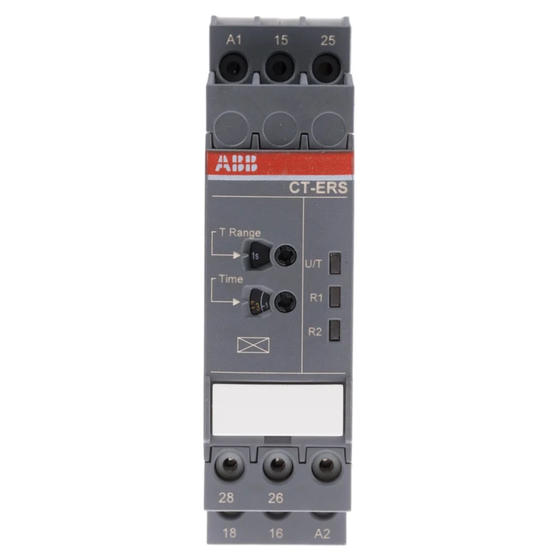 ABB S range Series DIN Rail Timer Relay 2-Contact DPDT 24 to 240 V AC/DC ON Delay 0.05 s to 300 h 1SVR740100R0300 CT-ERS.21P