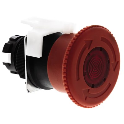 Omron A22E Series Turn Reset Illuminated Emergency Stop Push Button Head 40 mm Diameter A22EL-M