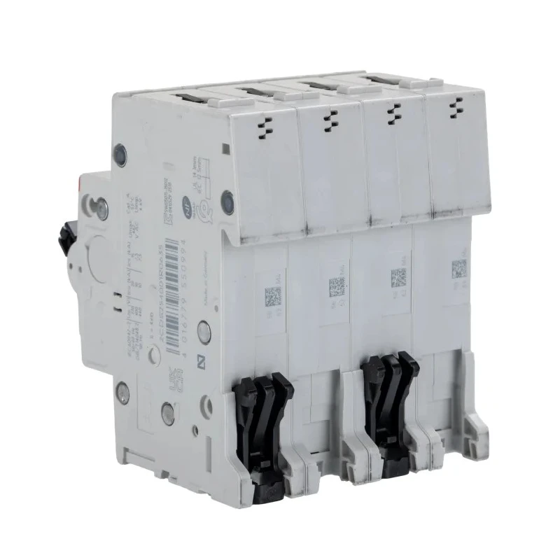 ABB System Pro M Compact S200 Miniature Circuit Breaker, 4-Pole, 63A, Type B, 400V AC, 10 kA 2CDS254001R0635 S204-B63