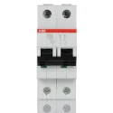 ABB System Pro M Compact S200 Miniature Circuit Breaker, 2-Pole, 32A, Type C, 400V AC, 125V DC, 6 2CDS252001R0324 S202-C32