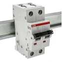 ABB System Pro M Compact S200 Miniature Circuit Breaker 2-Pole 8A Type C 400V AC 125V DC 10kA 2CDS252001R0084 S202-C8