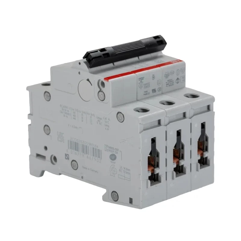 ABB System Pro M Compact S200 Miniature Circuit Breaker, 3-Pole, 13A, Type C, 400V AC, 10kA 2CDS253001R0134 S203-C13
