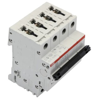 ABB System Pro M Compact S200 Miniature Circuit Breaker, 4-Pole, 50A, Type C, 400V AC, 6 kA 2CDS254001R0504 S204-C50
