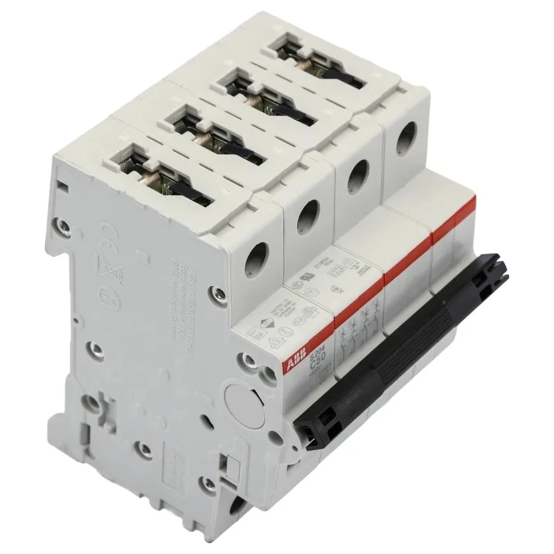ABB System Pro M Compact S200 Miniature Circuit Breaker, 4-Pole, 50A, Type C, 400V AC, 6 kA 2CDS254001R0504 S204-C50