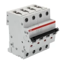 ABB System Pro M Compact S200 Miniature Circuit Breaker, 4-Pole, 10A, Type C, 400V AC, 10 kA 2CDS254001R0104 S204-C10