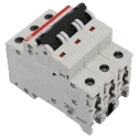 ABB System Pro M Compact S200M Miniature Circuit Breaker, 3-Pole, 10A, Type D, 400V AC, 125V DC 2CDS273001R0101 S203M-D10
