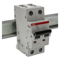 ABB System Pro M Compact S200 Miniature Circuit Breaker, 2-Pole, 25A, Type D, 400V AC, 125V DC, 10 2CDS252001R0251 S202-D25