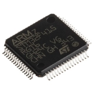 STMicroelectronics STM32F415RGT6 32-Bit ARM Cortex M4 Microcontroller 168 MHz 1.024MB FLASH 64-Pin LQFP