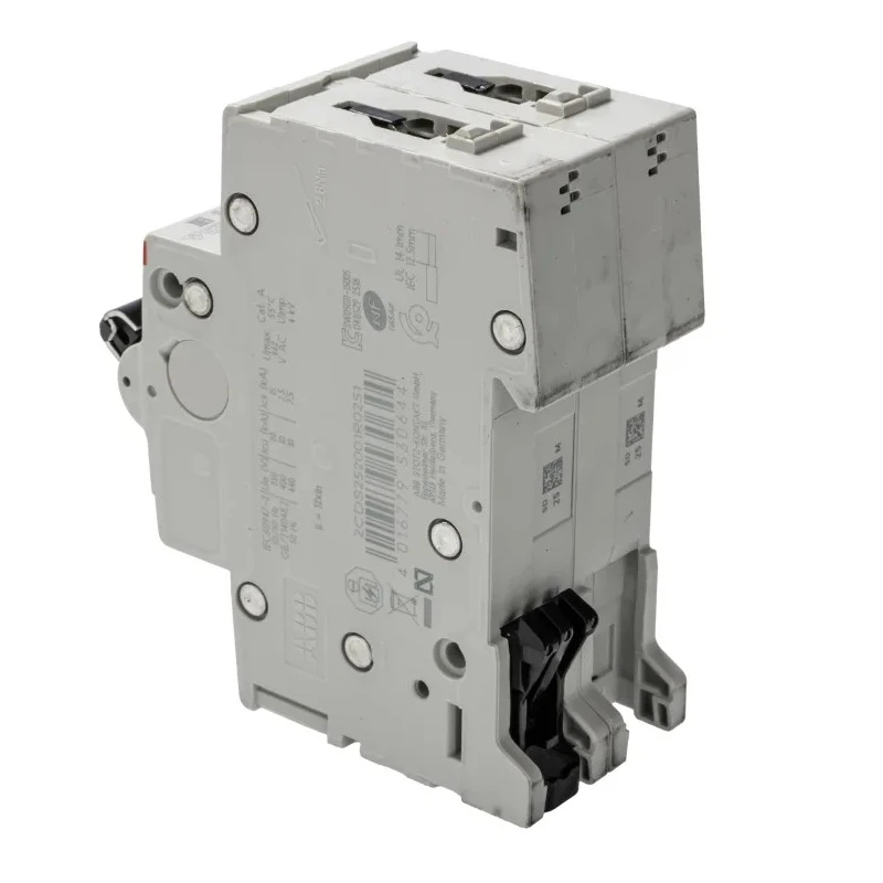 ABB System Pro M Compact S200 Miniature Circuit Breaker, 2-Pole, 25A, Type D, 400V AC, 125V DC, 10 2CDS252001R0251 S202-D25