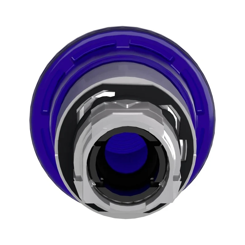 Schneider Electric Harmony XB4 Series Blue Mushroom Spring Return Push Button Head 22mm Cutout IP69K IP67 IP66 ZB4BW463