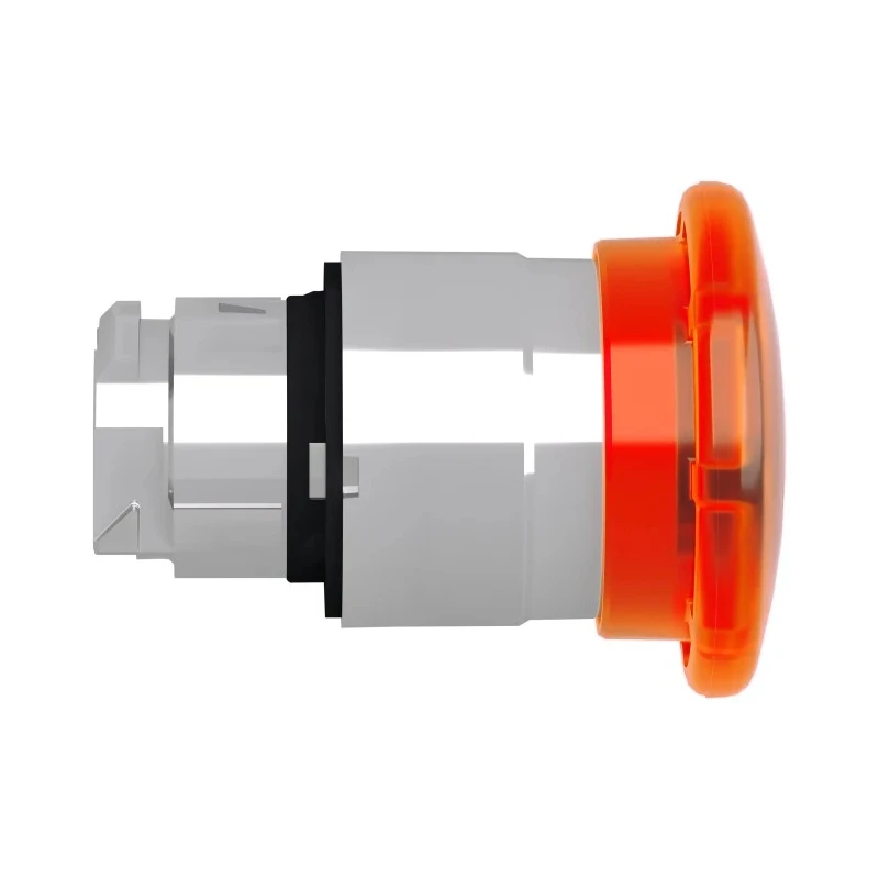 Schneider Electric Harmony XB4 Series Orange Mushroom Shaped Round Latching Push Button Head, 22mm Cutout Diameter ZB4BW653