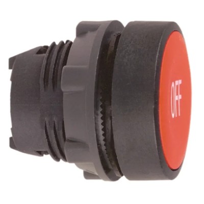 Schneider Electric Harmony XB5 Series Red Spring Return Push Button Head 22 mm Cutout IP69K IP67 IP66 ZB5AA435