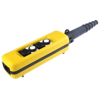 Schneider Electric Push Button Pendant Station 4 NO/4 NC Contacts Yellow Polypropylene Housing XACA481