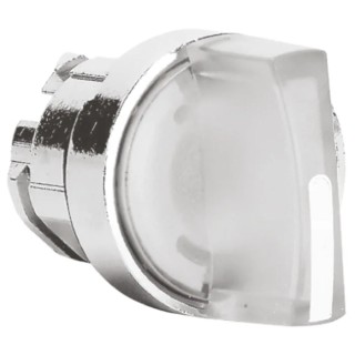 Schneider Electric Harmony Series 2 Position Illuminated Selector Switch Head 22 mm Cutout White Handle IP67 IP66 ZB4BK1413