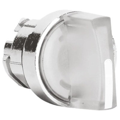 Schneider Electric Harmony Series 2 Position Illuminated Selector Switch Head 22 mm Cutout White Handle IP67 IP66 ZB4BK1413