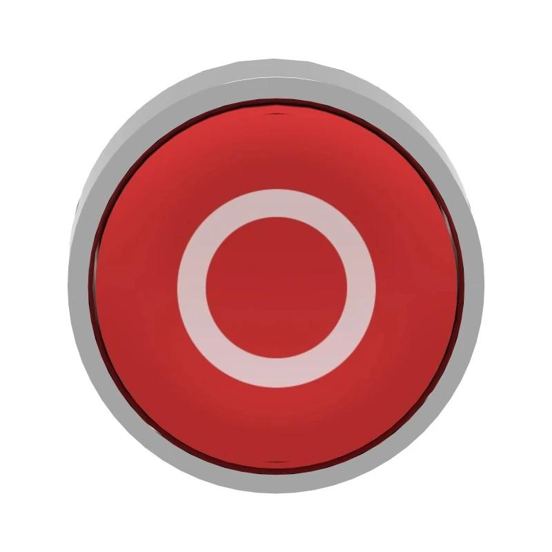 Schneider Electric Harmony XB4 Series Red Metal Spring Return Push Button Head 22 mm Cutout IP66 IP67 IP69K ZB4BA432