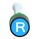 Schneider Electric Harmony XB5 Series Push Button Switch, Panel Mount, 22 mm Cutout, Blue LED, IP66 XB5AA86202