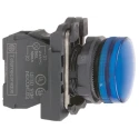 Schneider Electric Panel Mount Blue LED Pilot Light, Harmony XB5 Series, 22 mm Cutout, 120V AC, IP66/IP67, Round XB5AVG6