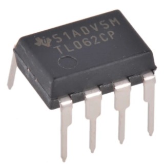 Texas Instruments Operational Amplifier 1 MHz Gain Bandwidth, 8-Pin 15V PDIP TL062CP