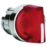 Schneider Electric Harmony Series 2 Position Illuminated Selector Switch Head 22 mm Cutout Red Handle IP66 ZB4BK1443