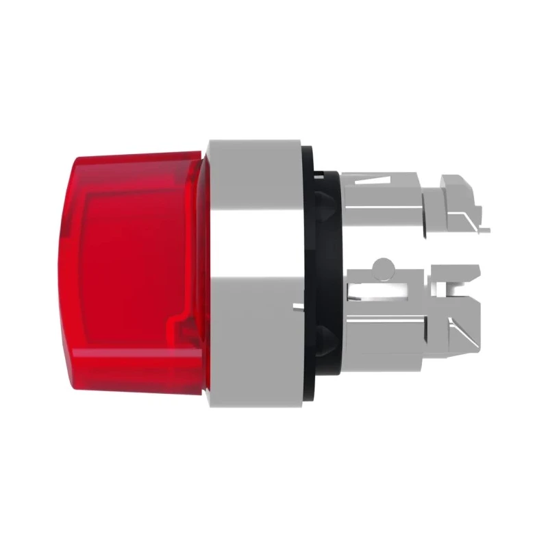 Schneider Electric Harmony Series 2 Position Illuminated Selector Switch Head 22 mm Cutout Red Handle IP66 ZB4BK1443