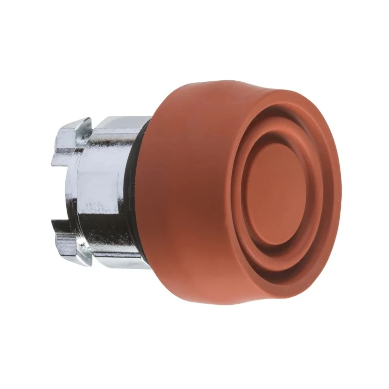 Schneider Electric Harmony XB4 Series Red Spring Return Push Button Head, 22 mm Cutout, Metal, IP66/IP67/IP69K ZB4BP4S