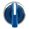 Schneider Electric Harmony Series 3 Position Illuminated Selector Switch Head, 22 mm Cutout, Blue Handle, IP67 ZB4BK1863