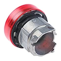 Schneider Electric Red Pilot Light Head, 22 mm Cutout, Chrome Plated Metal Bezel, IP66/IP69K/IP67 Harmony Series ZB4BV043S