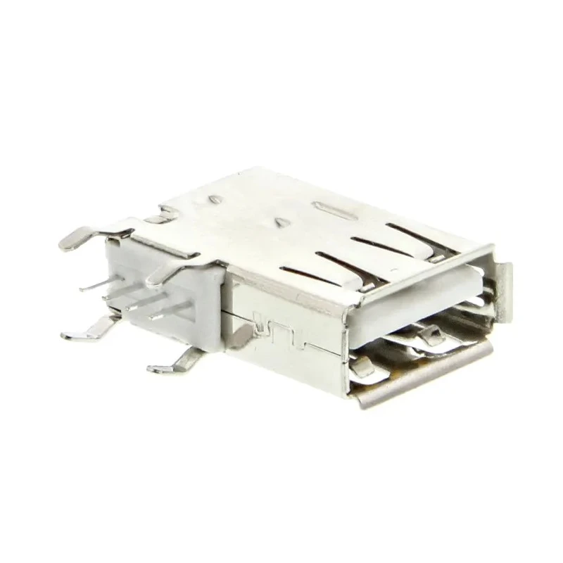 Wurth Elektronik USB Connector Right Angle Through Hole Female 1 Port Type USB Type A USB 2.0 614004134726