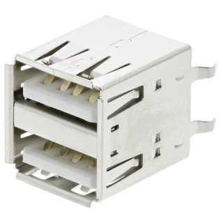 Wurth Elektronik USB 2.0 Straight Through Hole Female USB Type A Connector 30V 1.5A 614008235023