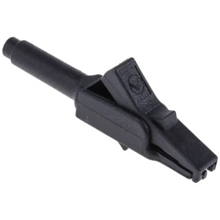 Hirschmann Test & Measurement Black Crocodile Clip Bronze Contact 15A Insulated 973889100-