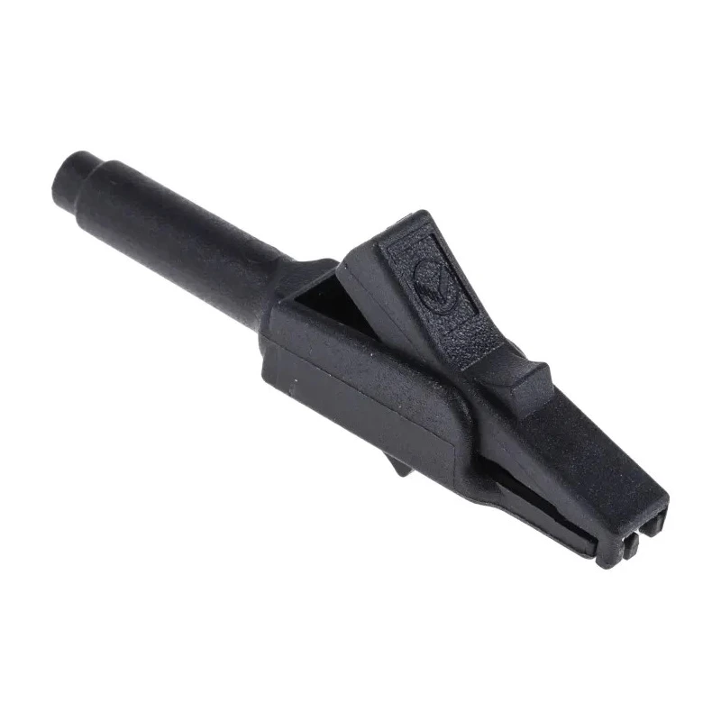 Hirschmann Test & Measurement Black Crocodile Clip Bronze Contact 15A Insulated 973889100-