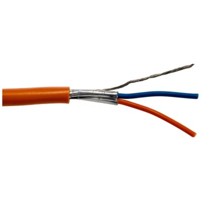 RS PRO Alpha Essentials Data & Bus Cable Series Data Cable 1 Pair 2 Cores 0.33 mm² 30 m Orange Polypropylene 6460 OR005