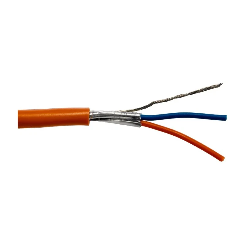 RS PRO Alpha Essentials Data & Bus Cable Series Data Cable 1 Pair 2 Cores 0.33 mm² 30 m Orange Polypropylene 6460 OR005