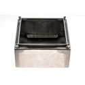 RS PRO Unpainted Stainless Steel Terminal Box 150mm Length x 80mm Width x 150mm Height IP66 IECEx IP66