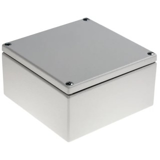 RS PRO Light Grey Mild Steel Terminal Box IP66 IECEx 150mm x 80mm x 150mm IP66