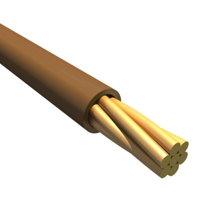 Alpha Wire Ecogen Ecowire Plus Series Brown 1.1 mm² Hook Up Wire, 17 AWG, 19/0.25 mm Core Strands, 30 m, MPPE 6826 BR005