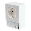 STEGO 16A Light Grey 1 Gang DIN Rail Mount Indoor Plug Socket Type F SD035