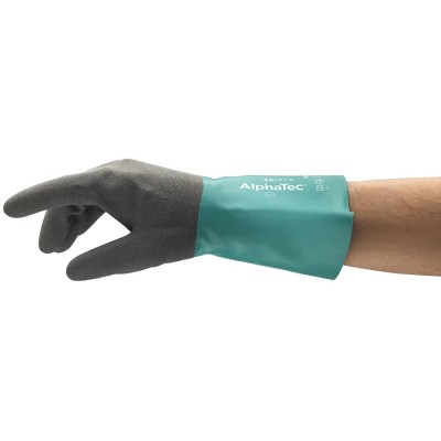 Ansell Grey Nitrile Nylon Work Gloves Size 10, Nitrile Coating 58270100