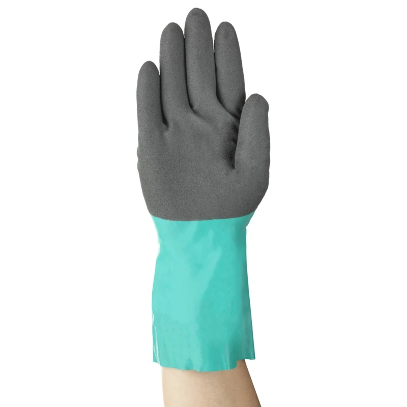 Ansell Grey Nitrile Nylon Work Gloves Size 10, Nitrile Coating 58270100