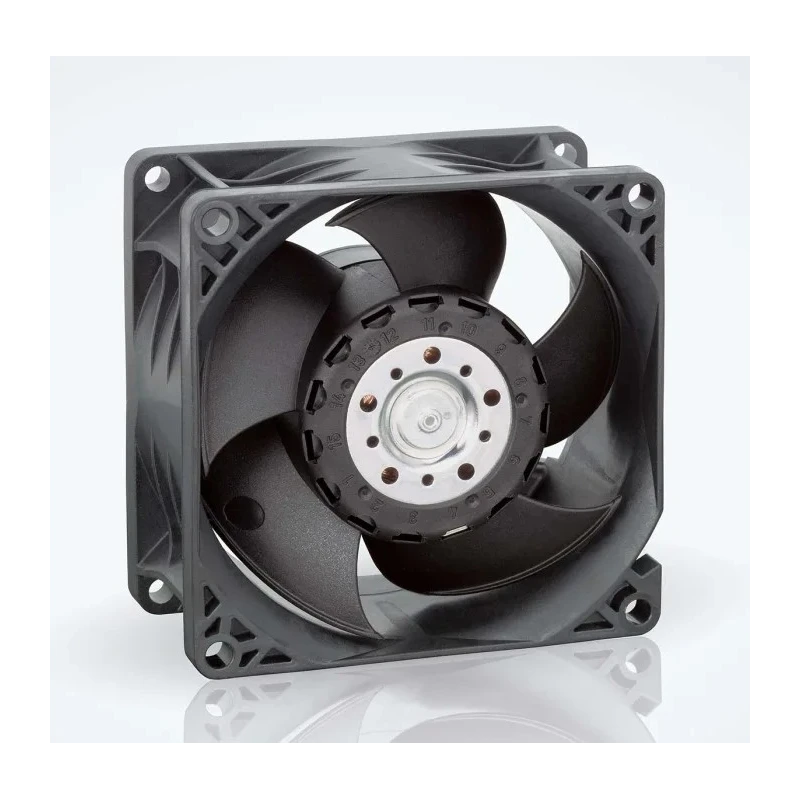 ebm-papst 8200 J Series Axial Fan 24V DC 37W 1.58A Max Air Flow 222.7 m³/h IP20 80 mm 38 mm 